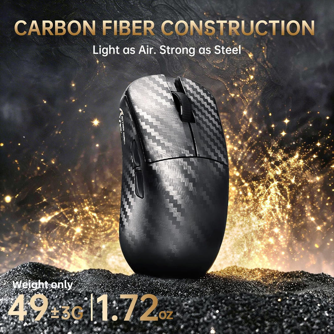 ATTACK SHARK R68 HE Kabel Magnetische Tastatur, Kabellosen R11 ULTRA Gaming-Maus aus Carbonfaser, 80