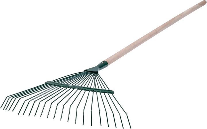 KADAX Rechen, Laubrechen, regulierbare Harke mit Stiel für Garten, Rasen, Bequeme Gartenharke, Laubf
