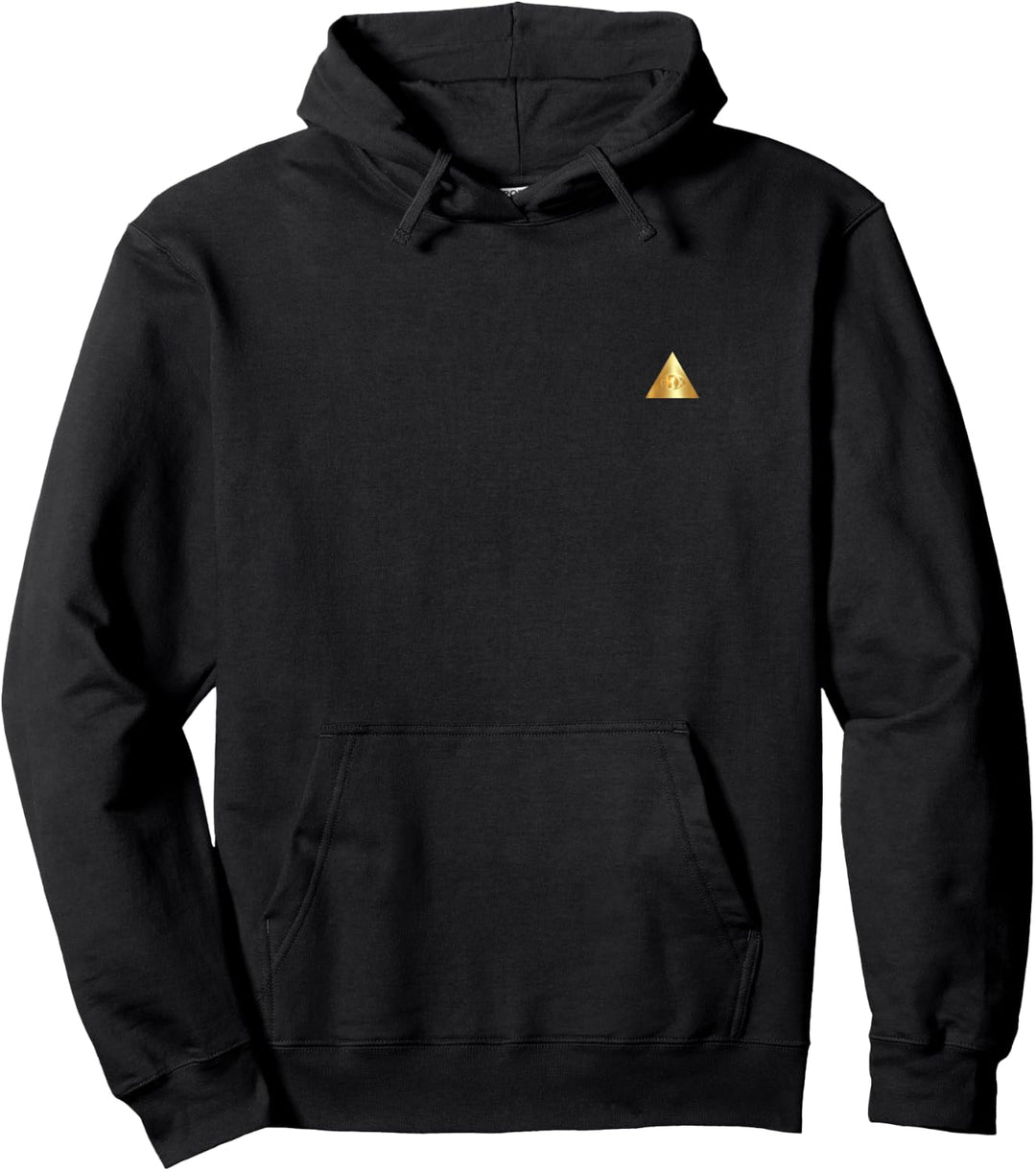Allsehendes Auge Geschenk Freimaurer Goldene Pyramide Pullover Hoodie