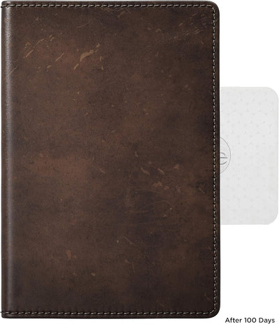 NOMAD Passport Wallet Traditional Reisegeldbörse aus Echtleder zum Verstauen von Geld, Bankkarten un