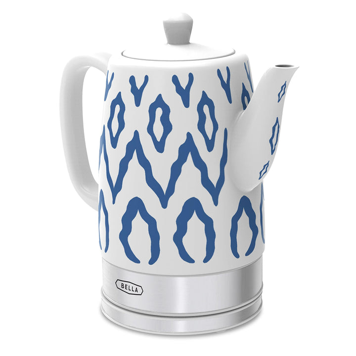 BELLA 1.5L Electric Ceramic Kettle - Blue Aztec Blau Aztec, Blau Aztec