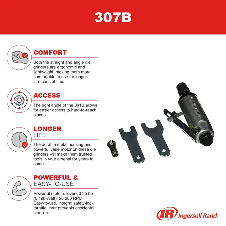 Ingersoll Rand Druckluft Geradschleifmaschine 307B-M, Professionelles Werkzeug als Polier- und Schle
