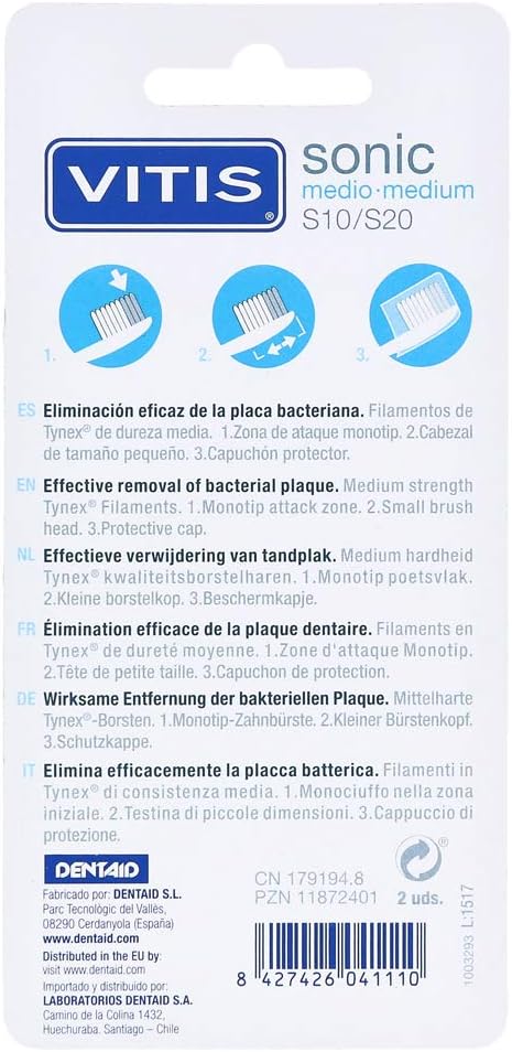 Vitis Sonic Ersatzkopfbür 2 stk