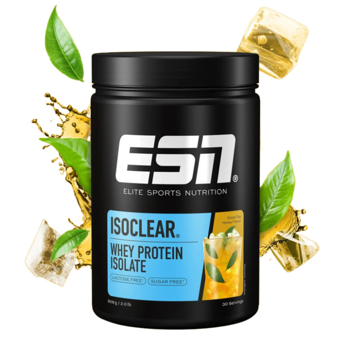 ESN ISOCLEAR Whey Isolate Protein Pulver, Green Tea Honey, 908 g, Clear Whey