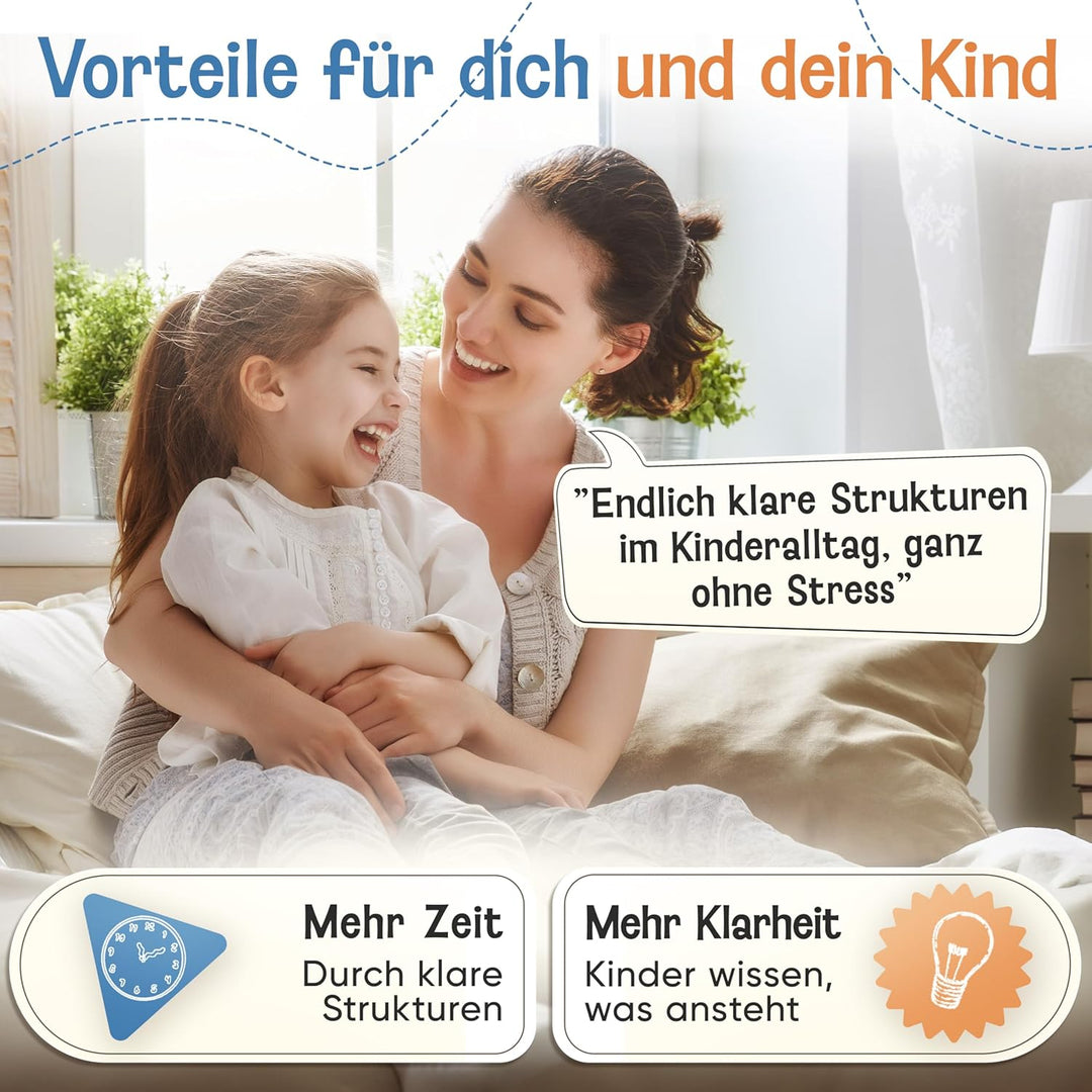 LIKARTO Wochenplaner Kinder – [DAS ORIGINAL] – Montessori Aufgabenplaner & Magnettafel – individuell