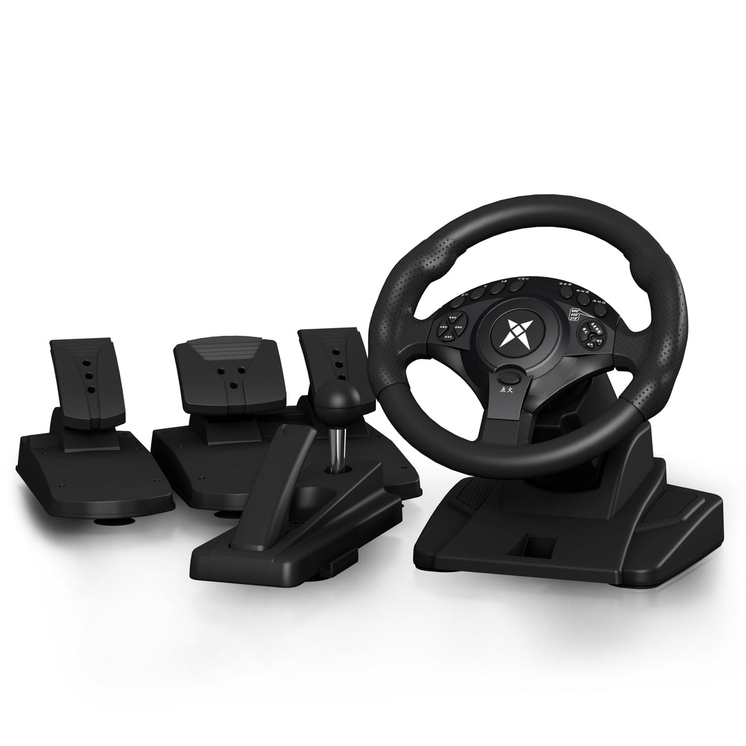 NBCP F9 Pro PC Gaming-Lenkrad und lineares Pedal mit 6-Gang-H-Schalter, Schalter mit einem Klick: 27