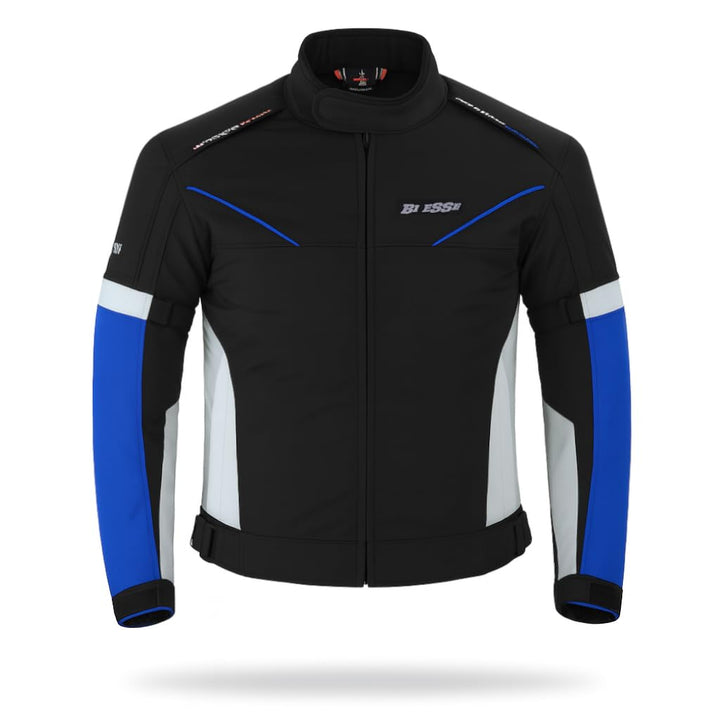BI ESSE Jacke aus Stoff für Motorrad, Scooter, Reisen, belüftet, Blau XS Blau, XS Blau