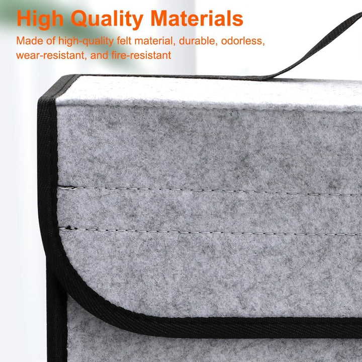 Auto Organizer Toolbag Kofferraum mit Klett Fixierung - 2 Stück Kofferraumtasche für Werkzeug & Auto