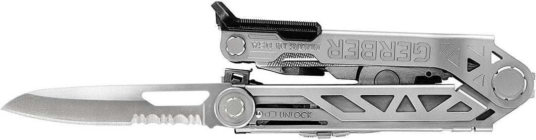 Gerber Multifunktionswerkzeug mit Leder-Scheide und Bit-Set, Center-Drive Plus, 30-001599, Center-Dr