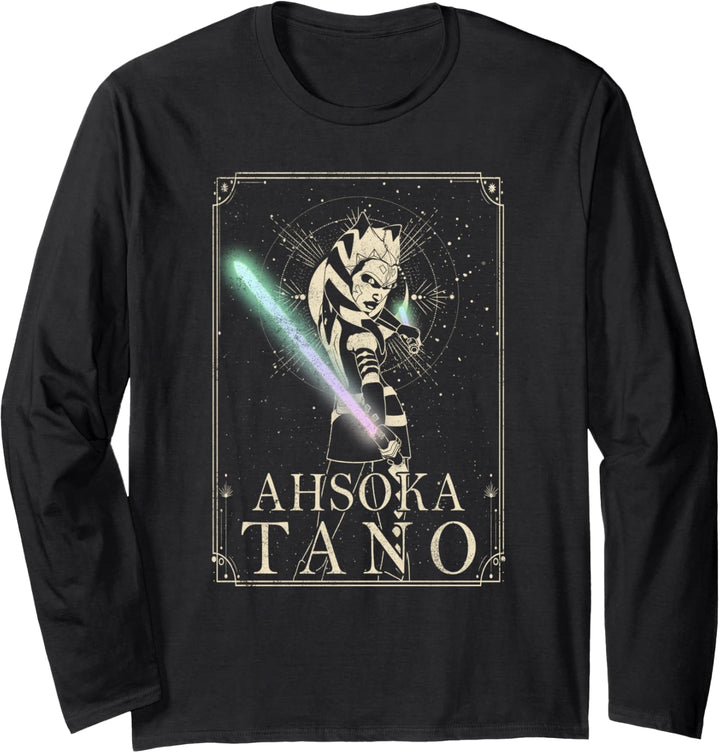 Star Wars The Clone Wars Ahsoka Tano Tarot Card Langarmshirt