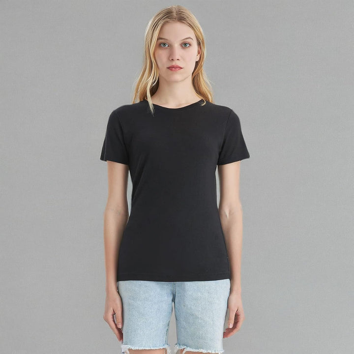 Merino Protect 100% Merino Wolle Shirt Damen Kurzarm Rundhals Wolle Unterhemd Geruchsresistenz Funkt