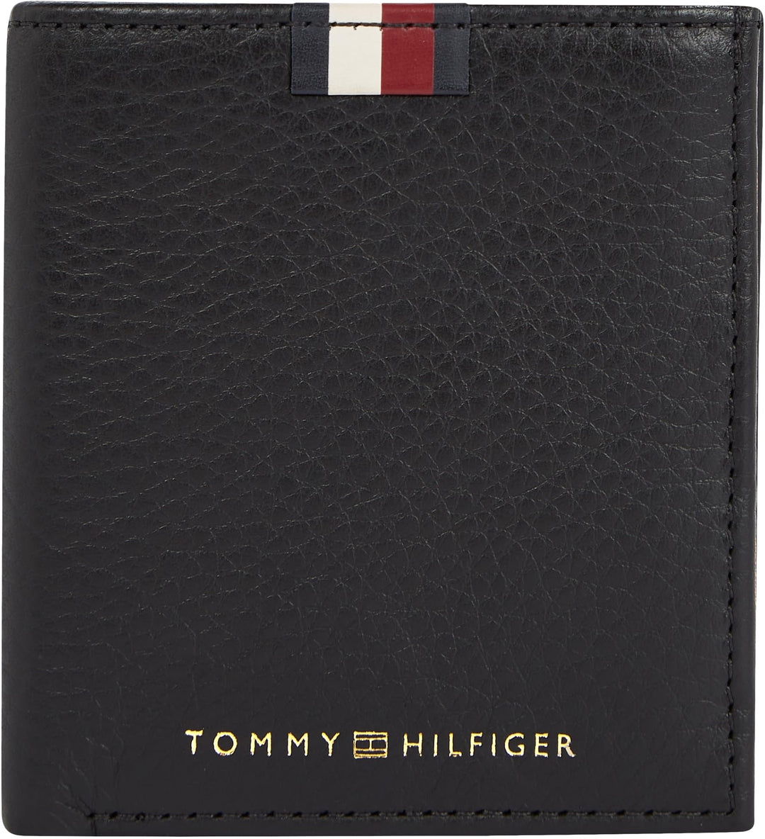 Tommy Hilfiger Herren Portemonnaie Trifold mit Münzfach, Schwarz (Black), Onesize