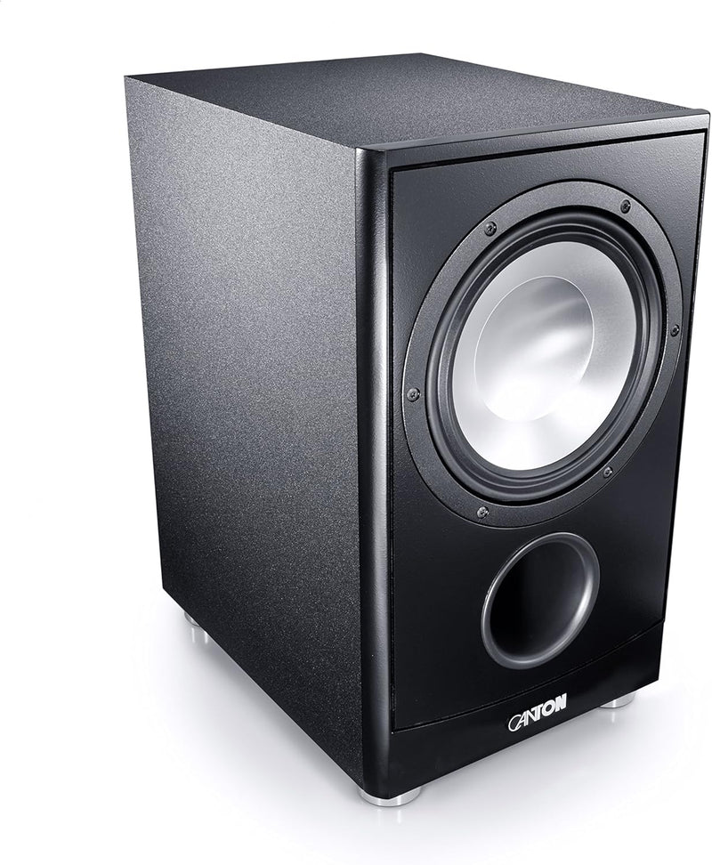 Canton AS 85.2 SC aktiver Subwoofer 200/250 Watt, schwarz, schwarz