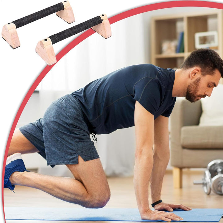 Liegestützstange, Parallettes Bars Liegestützgriffe für Boden, 2X Workout-Ausrüstung, Heim-Fitness-Z