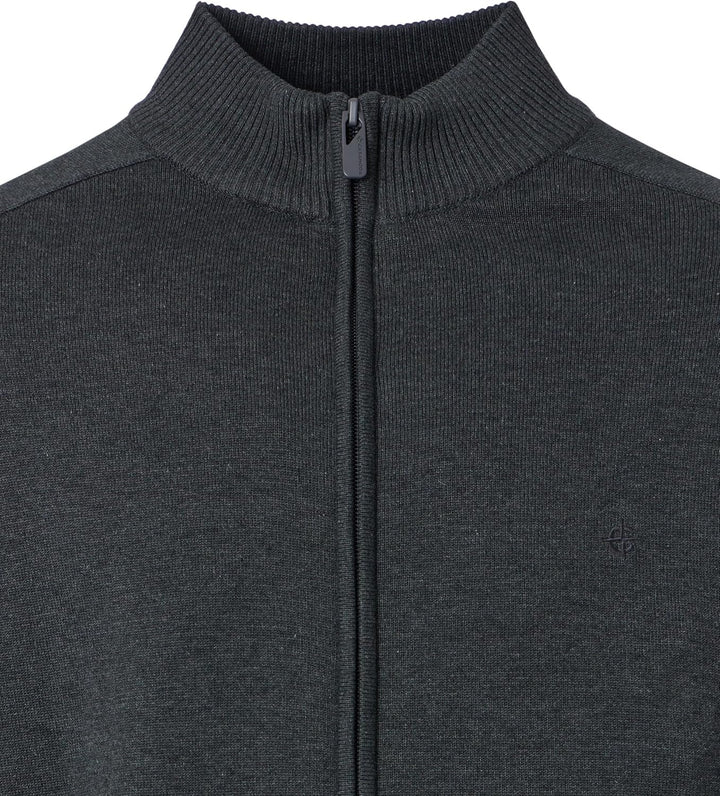 CASAMODA Herren Strickjacke, M Grauschwarz