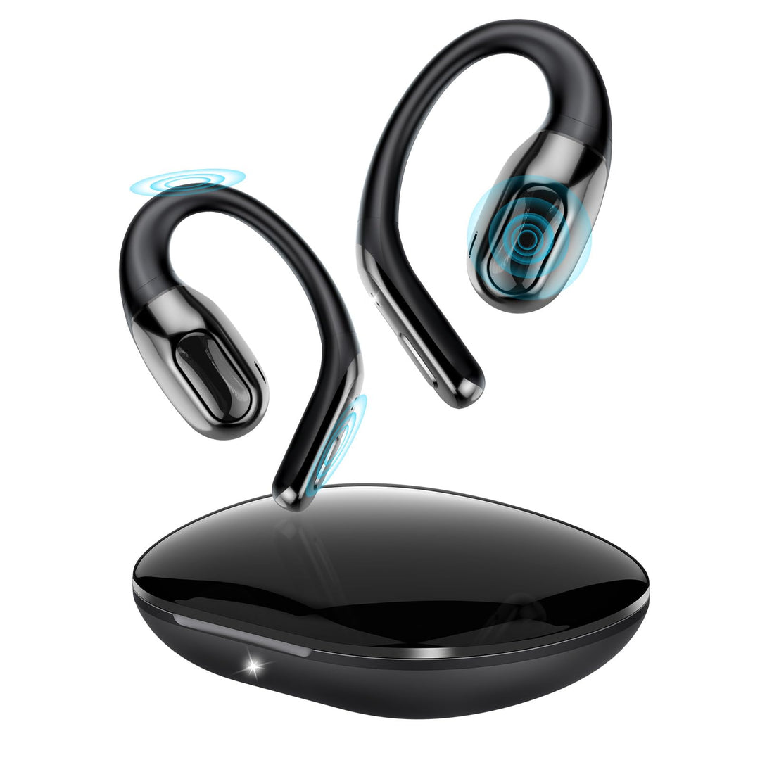 Open Ear Kopfhörer Bluetooth 6.0, Bluetooth Kopfhörer Sport mit Grossbereich-TIPP, 45Std Immersive S