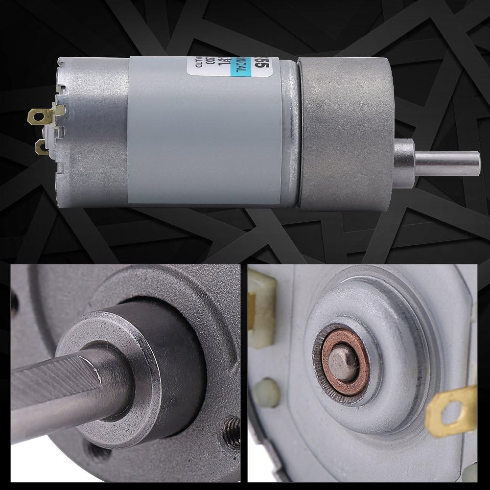 DC 15W Drehmoment-Bürsten-Motor, Elektrischer Getriebemotor CW/CCW, 12V 24V Bewegungssteuerpult Slow