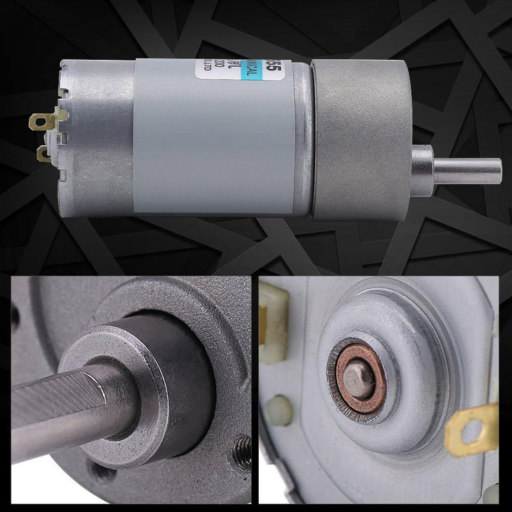 DC 15W Drehmoment-Bürsten-Motor, Elektrischer Getriebemotor CW/CCW, 12V 24V Bewegungssteuerpult Slow