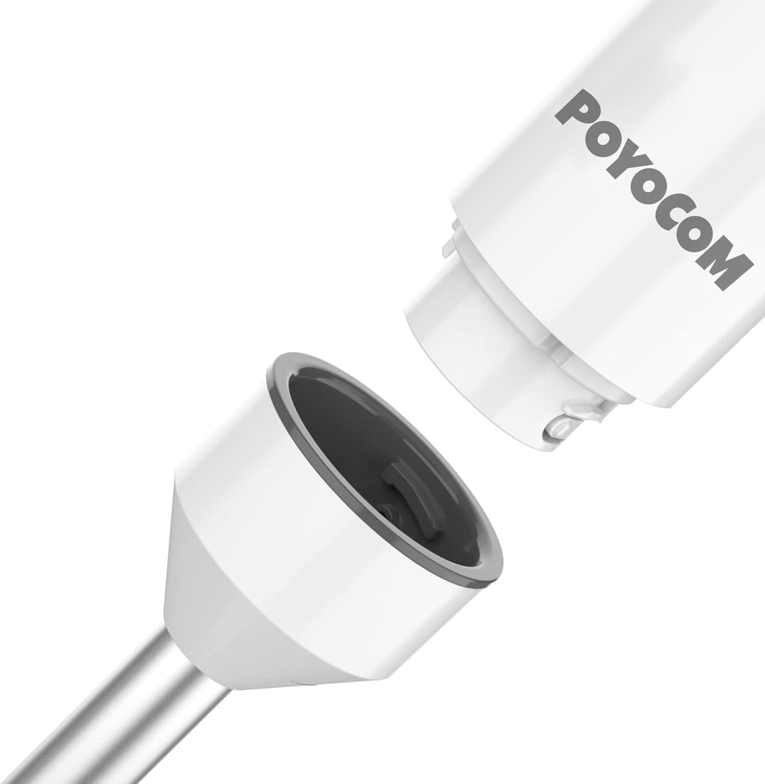 POYOCOM Kabelloser Stabmixer, Akku-Stabmixer mit TYP-C-Kabel, 500 ml Zerkleinererer, 600 ml Gefäss,