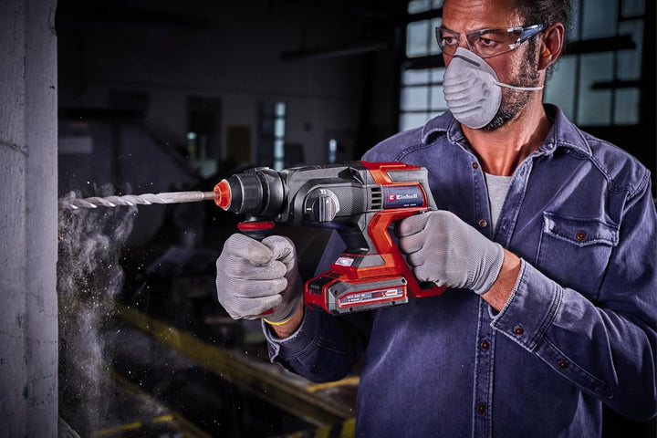 Einhell Akku-Bohrhammer TE-HD 18/20 Li-Solo Power X-Change (18 V, 1.8 J, 20 mm Bohrleistung in Beton