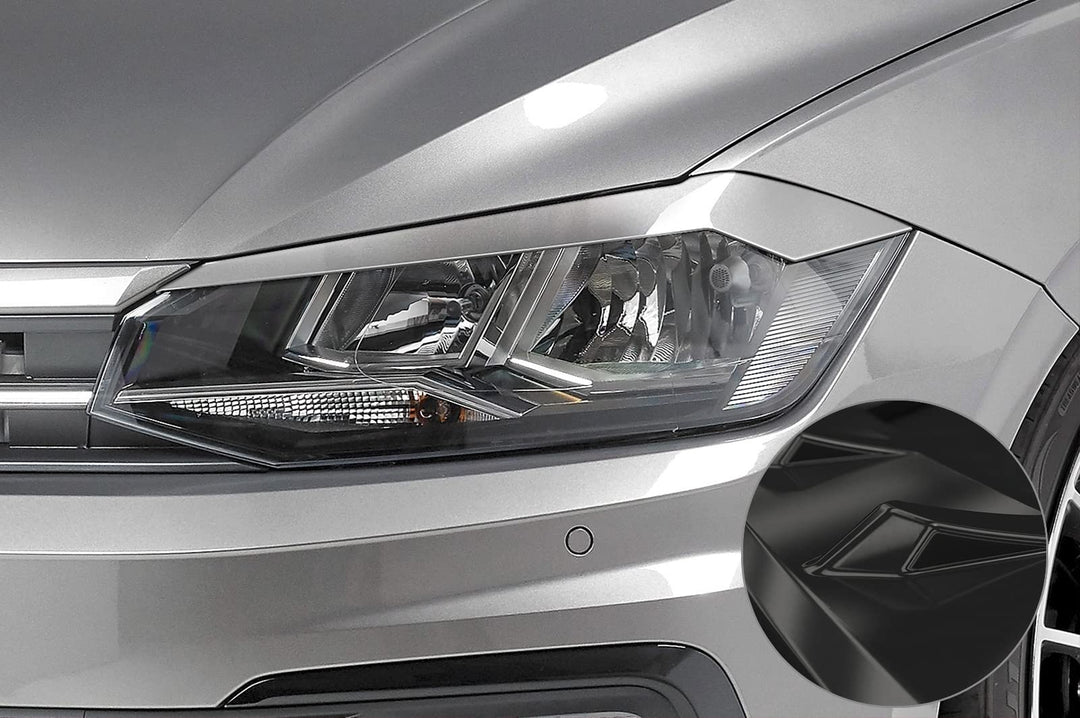 CSR-Automotive Scheinwerferblenden Kompatibel mit/Ersatz für VW Polo VI (Typ AW) SB287-G