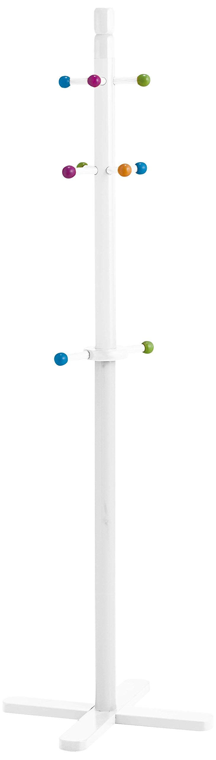 Zeller 13451 Kinder-Kleiderständer, MDF, 38 x 38 x 124 cm, weiss, Weiss