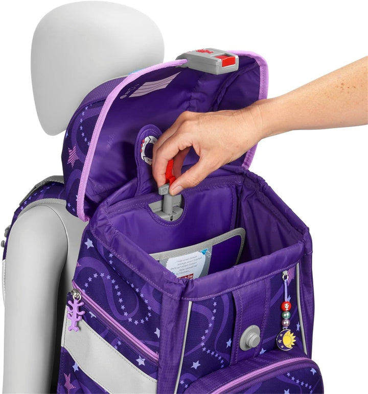 Step by Step Schulranzen-Set 2IN1 Plus, Pegasus Emily, 6-teilig, ergonomischer Tornister mit Reflekt