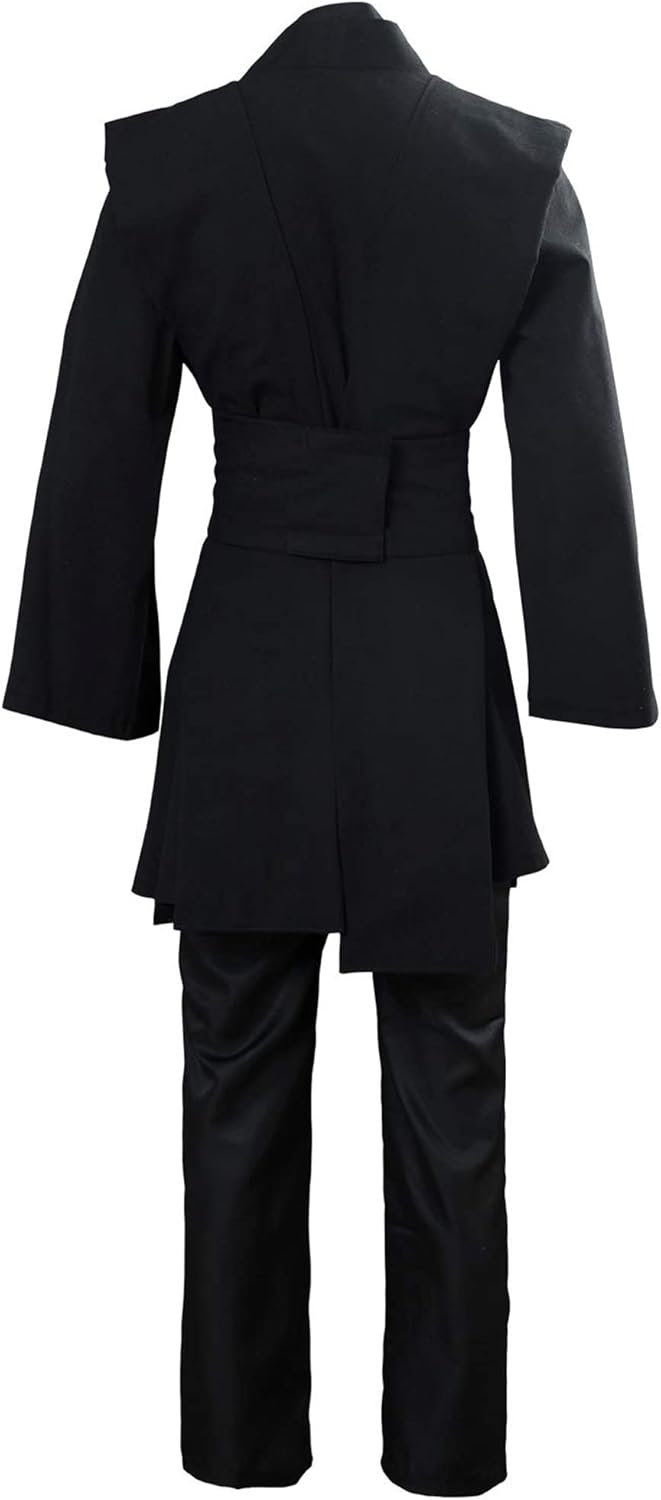 Bichingda Herren-Tunika, Ritterkostüm, Kapuzenrobe, Uniform, Cosplay, Komplettes Halloweenkostüm-Set