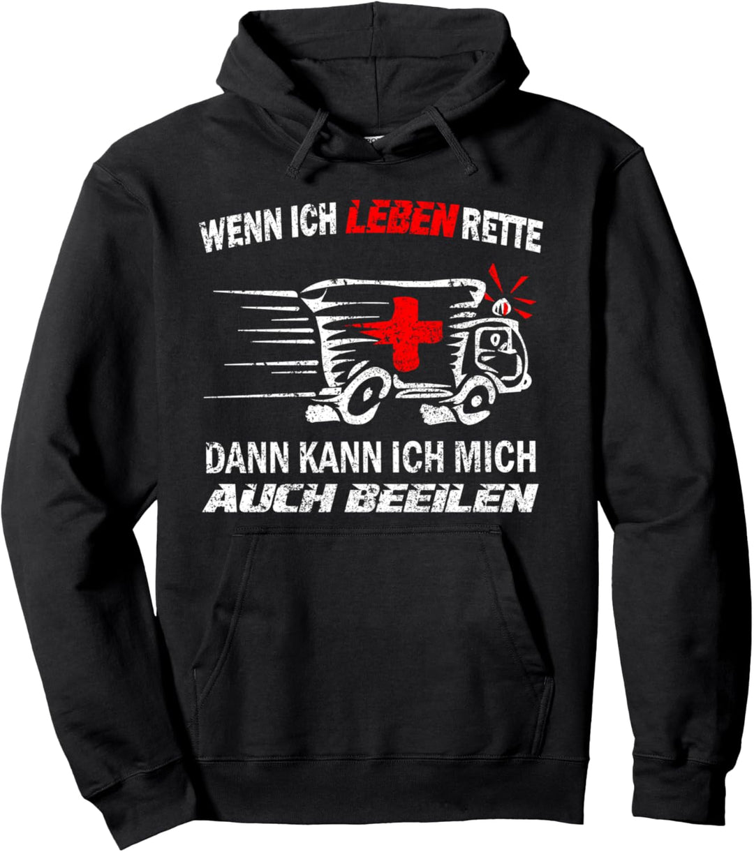 Lustiger Rettungssanitäter Rettungswagen Rettungsdienst NEF Pullover Hoodie