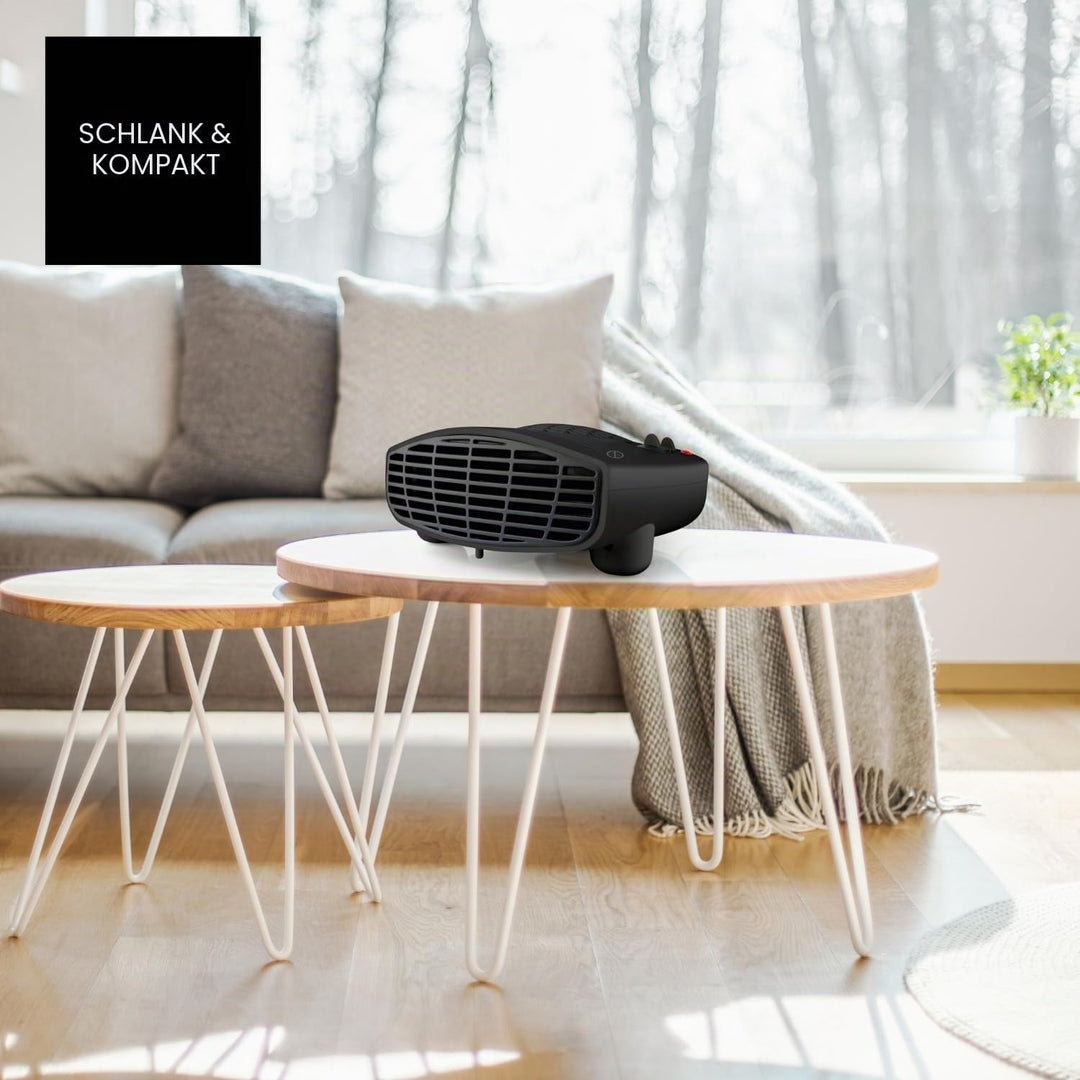 Taurus Heizung | TFH-3001 | 2000 W | 2 Heizstufen | Ventilatorfunktion | Regulierbares Thermostat |