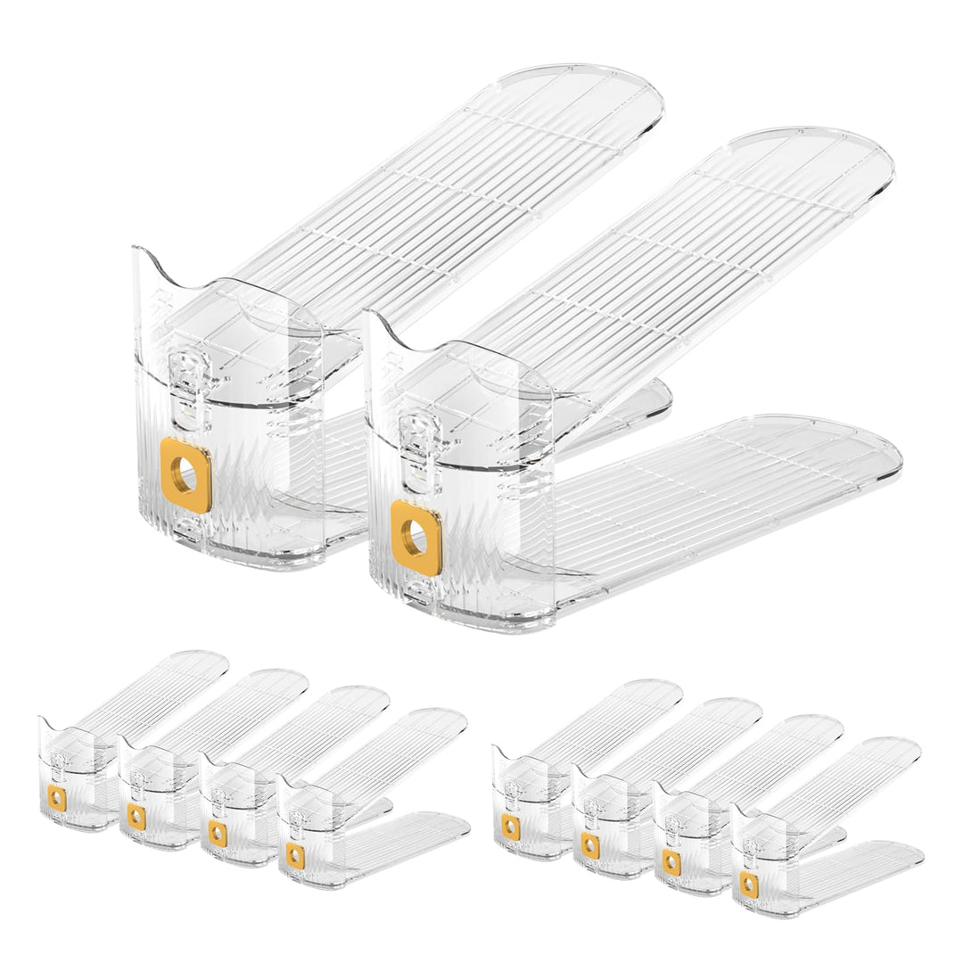 GlSAKE Platzsparender Schuhstapler Verstellbares Schuhregal 10PACK Rutschfester Schuhhalter Stapler