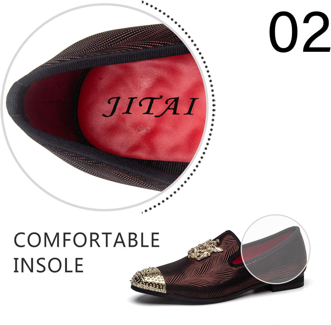 JITAI Herren leichte Schuhe Kunstleder Slipper für Männer und Mode Mokassins Herren Freizeitschuhe 4