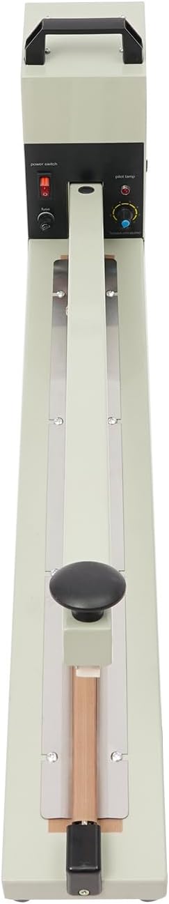 Heisssiegelgerät 750W Folienschweissgerät 600mm Manuelle Impuls-Heisssiegelmaschine 2 Sekunden Impul