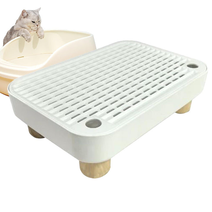 Katzenstreu Box Stufe | Stufe Für Ältere Katzen Mit Filterfunktion | rutschfeste Kätzchen Katzenklo