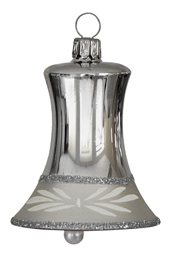 Glocke mit Klöppel Wanda Silber mundgeblasen, handbemalt
