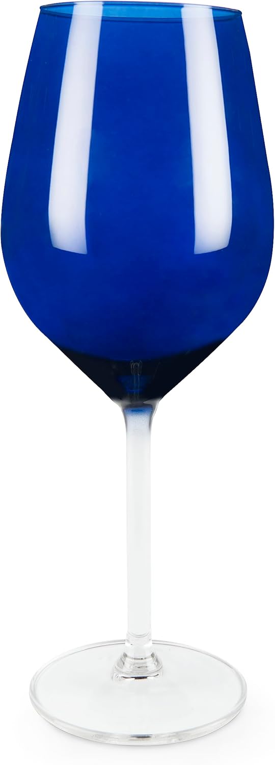 Excelsa Cobalto Weingläser, Glas, Blau, 6 Stück Kelche, Kelche