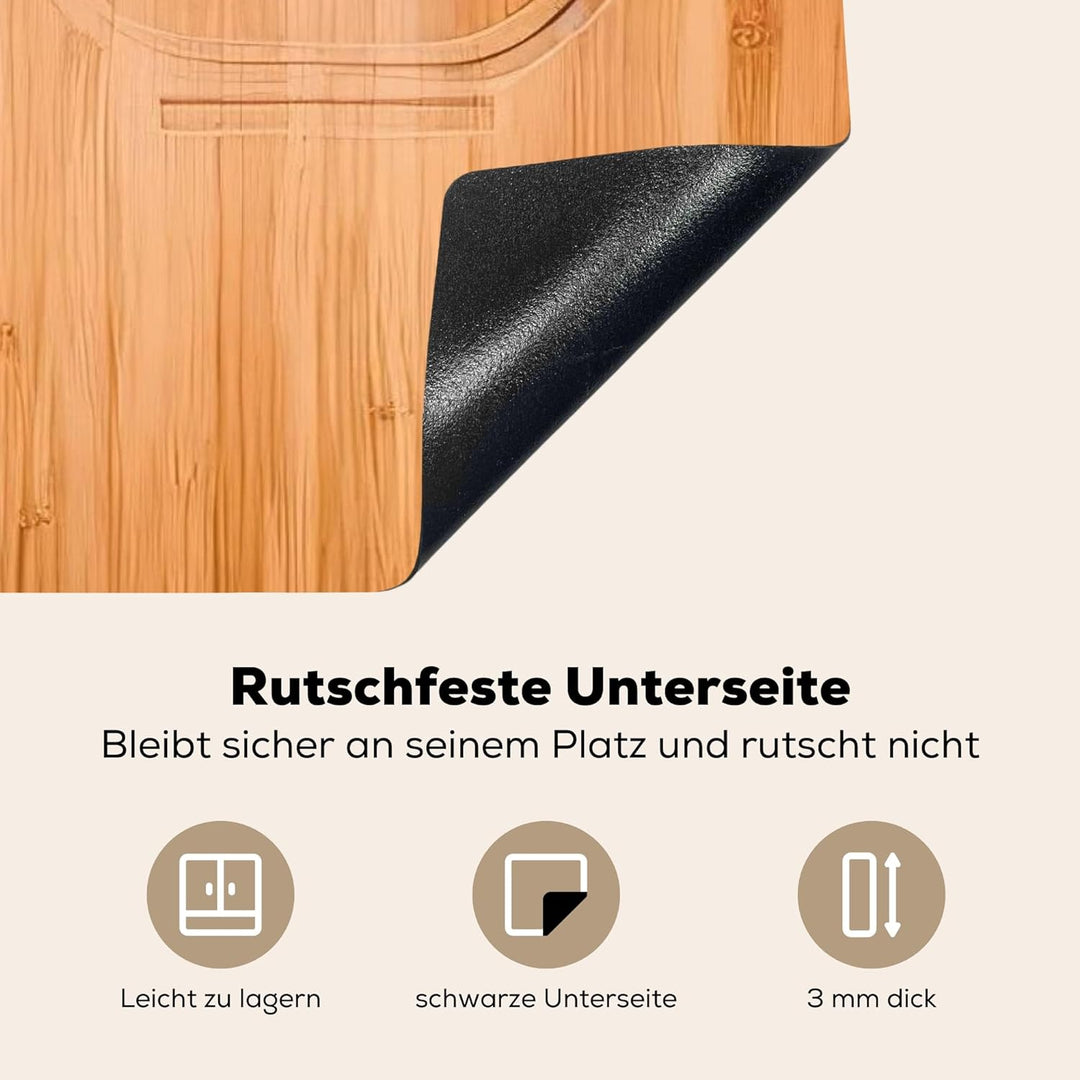 KitchenYeah© Herdabdeckplatte Einteilig Kochfeld Abdeckung Ceranfeld Abdeckplatte Induktionskochfeld