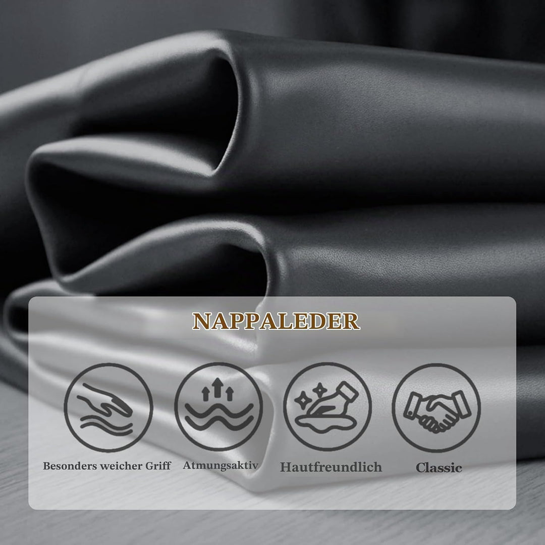 Kofferraum Organizer mit Deckel – Premium NAPPA-Leder, Tragbarer Push-Pull-Griff &amp; Stabile Universal