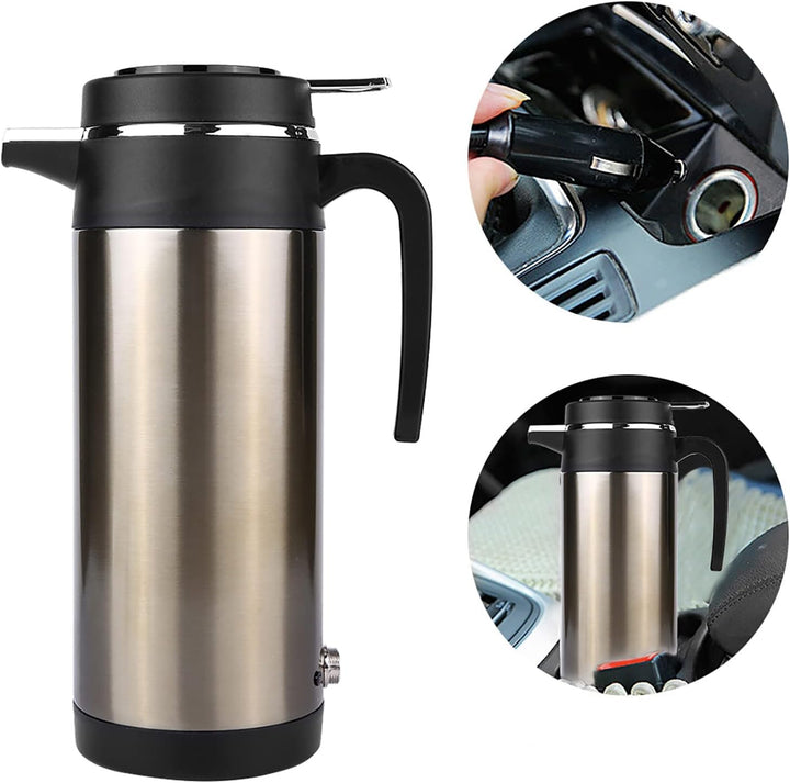 1200ML 12V Edelstahl Elektro-Wasserkocher Reiseheizung Wasserflasche(12V)