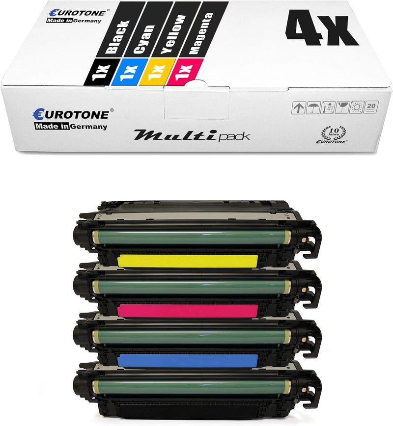 4X Eurotone kompatibler Toner für HP Color Laserjet Enterprise M 552 553 x DN n ersetzt CF360A-63A 5