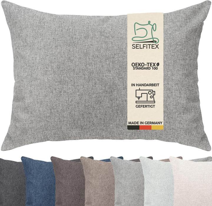 Selfitex Modisches Couchkissen XXL 60x80 cm, Sofakissen mit Füllung und Bezug, kuschelweiches Leseki