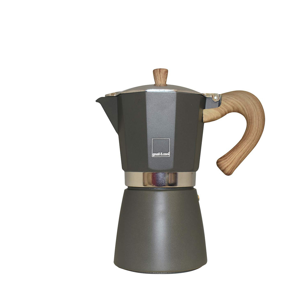 Gnali & Zani VEZ006/IND/GREY Espressokocher, Aluminium, grau 6 Tassen Grau, 6 Tassen Grau