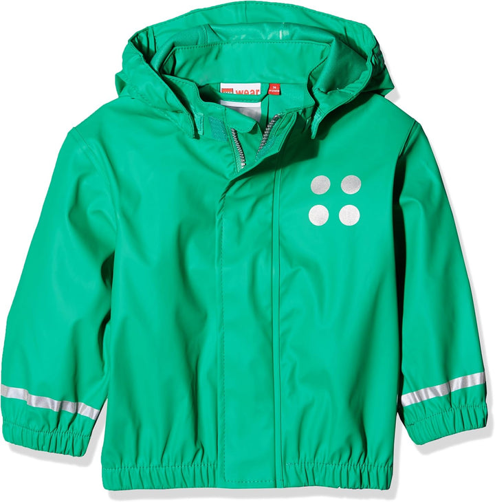 Lego wear duplo Baby - Jungen JUSTICE 101 - Regenjacke, Grün (Light Green 835), Gr. 98
