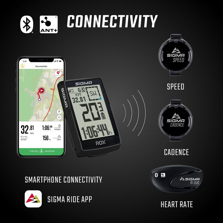SIGMA ROX 4.0 SE| Special Edition |Fahrradcomputer kabellos GPS & Navigation inkl. OVERCLAMP Butler