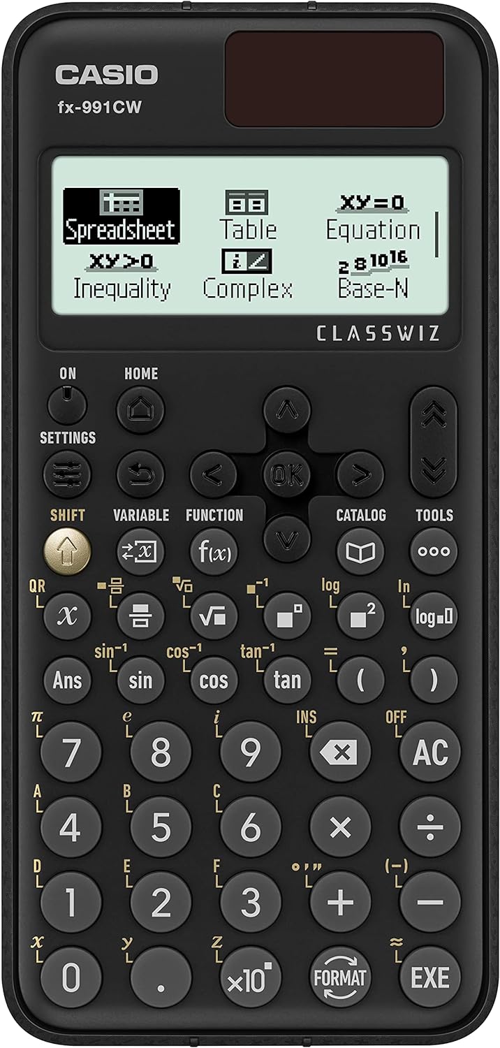 Casio FX-991CW Wissenschaftlicher Taschenrechner, 540 Funktionen und natürliche Anzeige