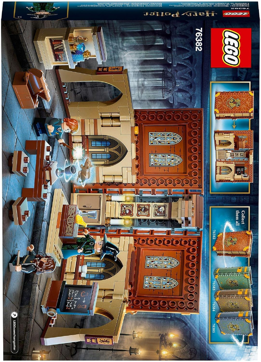 LEGO 76382 Harry Potter Hogwarts Moment: Verwandlungsunterricht Set, Spielzeugkoffer mit Minifiguren