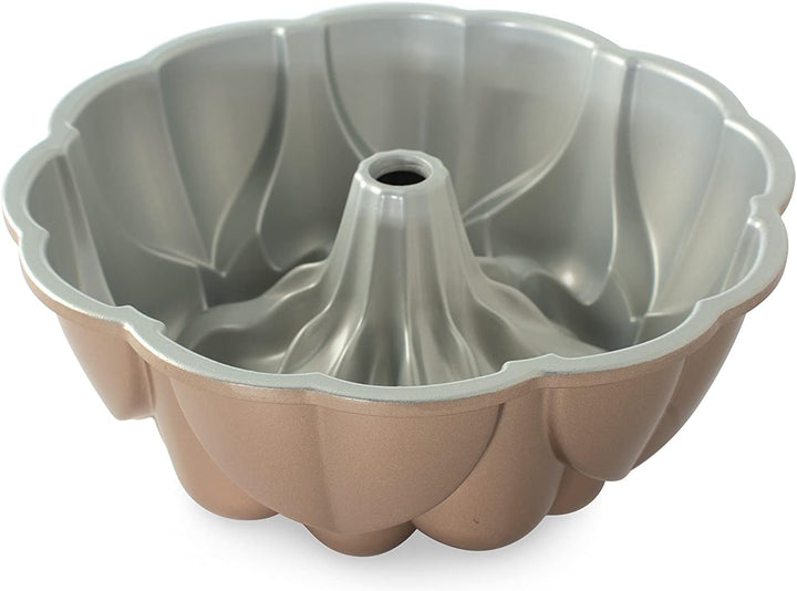 Nordic Ware Backform Magnolia Bundt Aluminium Gold, 25,1cm x 25,1cm, NW 93848 25,1cm Gold, 25,1cm Go
