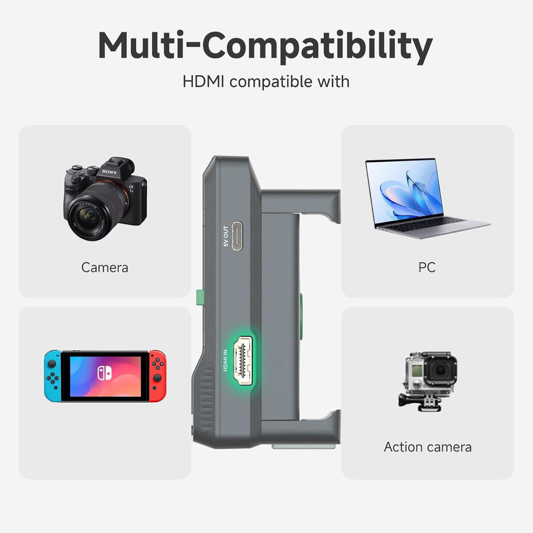 Accsoon SeeMo 4K für Android, tragbares 4K-HDMI-Videoaufnahme- und Streaming-Gerät, H.264-Encoder, U