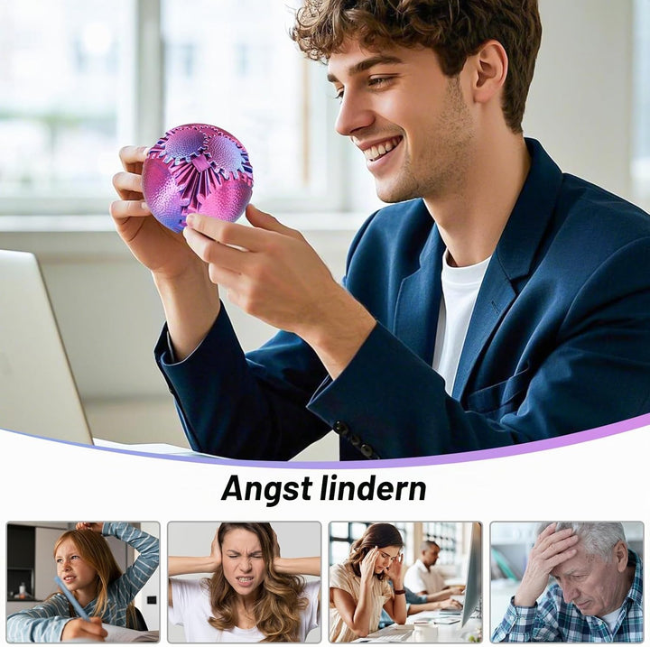 Gear Ball Fidget Spielzeug Steampunk Zahnrad Kugel Stressabbau Sensorisches Spielzeug autistische Ki