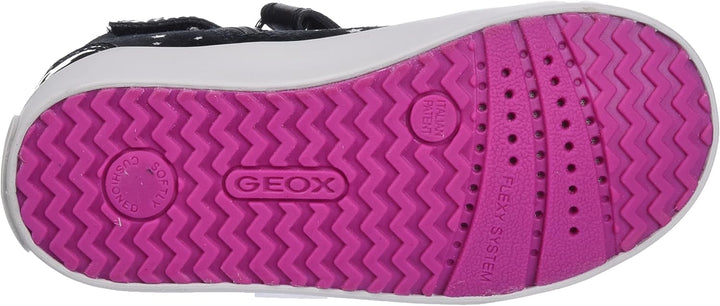 Geox Mädchen B Kilwi Girl B Sneakers 21 EU Black Fuchsia, 21 EU Black Fuchsia